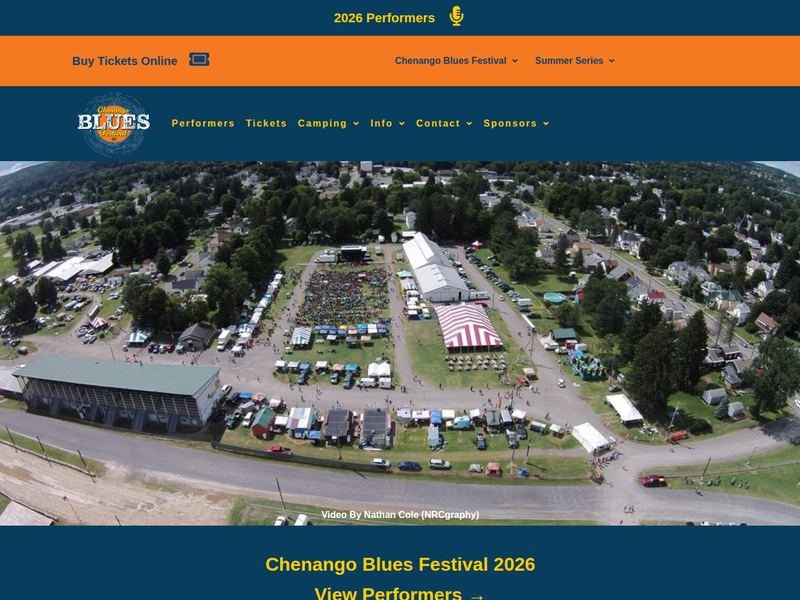 Chenango Blues Festival website, Norwich NY