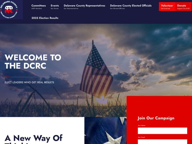 Delaware County GOP website design