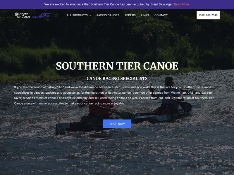 Southern Tier Canoe website