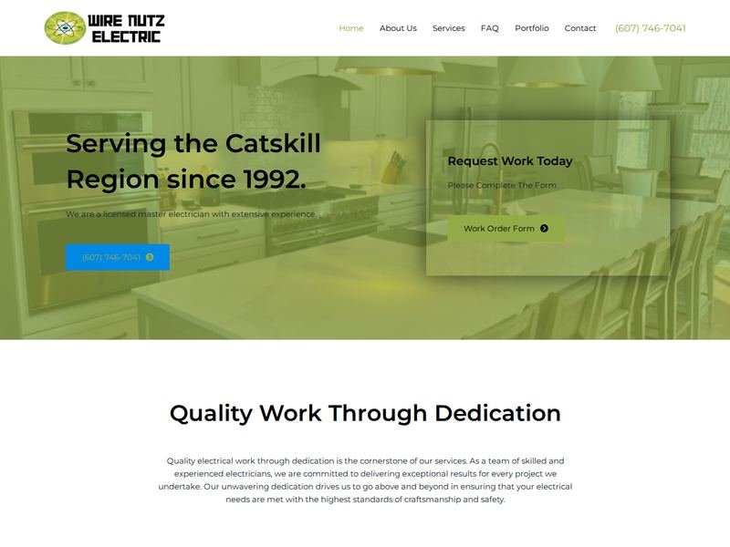 Wire Nutz Electric website design