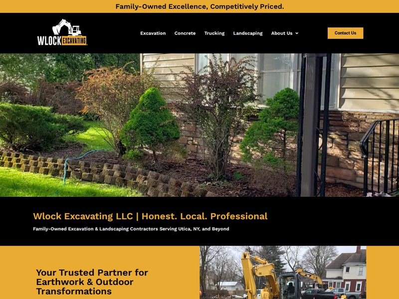 Wlock Excavating LLC website design